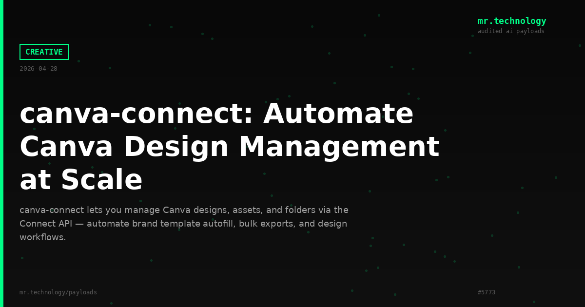 canva-connect: Automate Canva Design Management at Scale