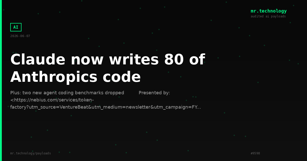 Claude now writes 80 of Anthropics code