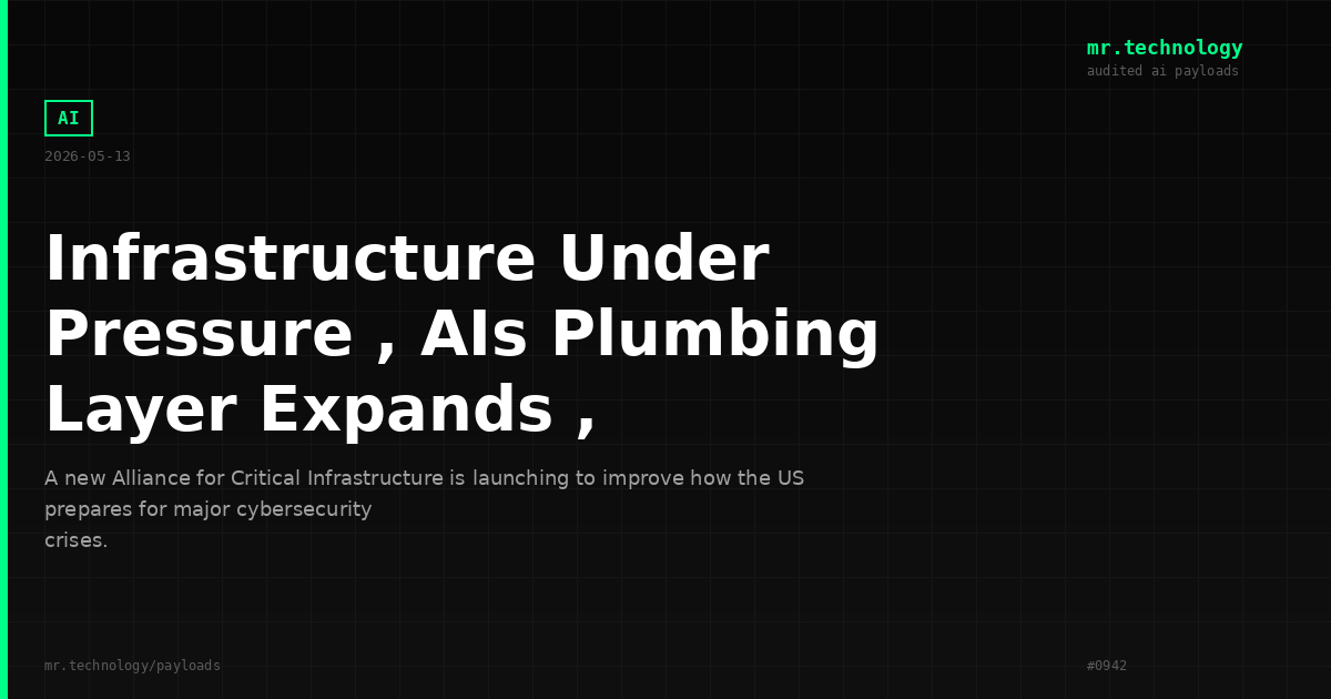 Infrastructure Under Pressure , AIs Plumbing Layer Expands ,