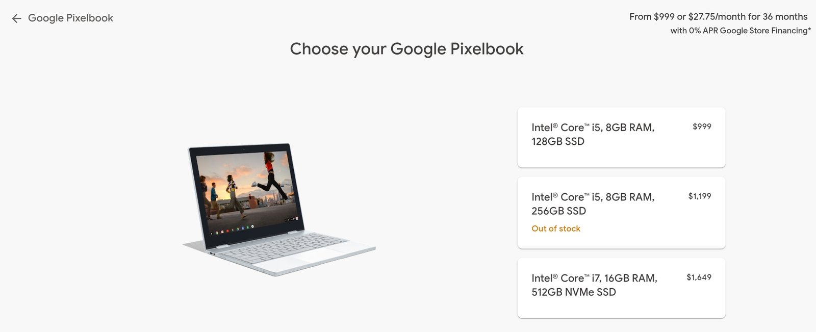 Pixelbook_Out_of_stock