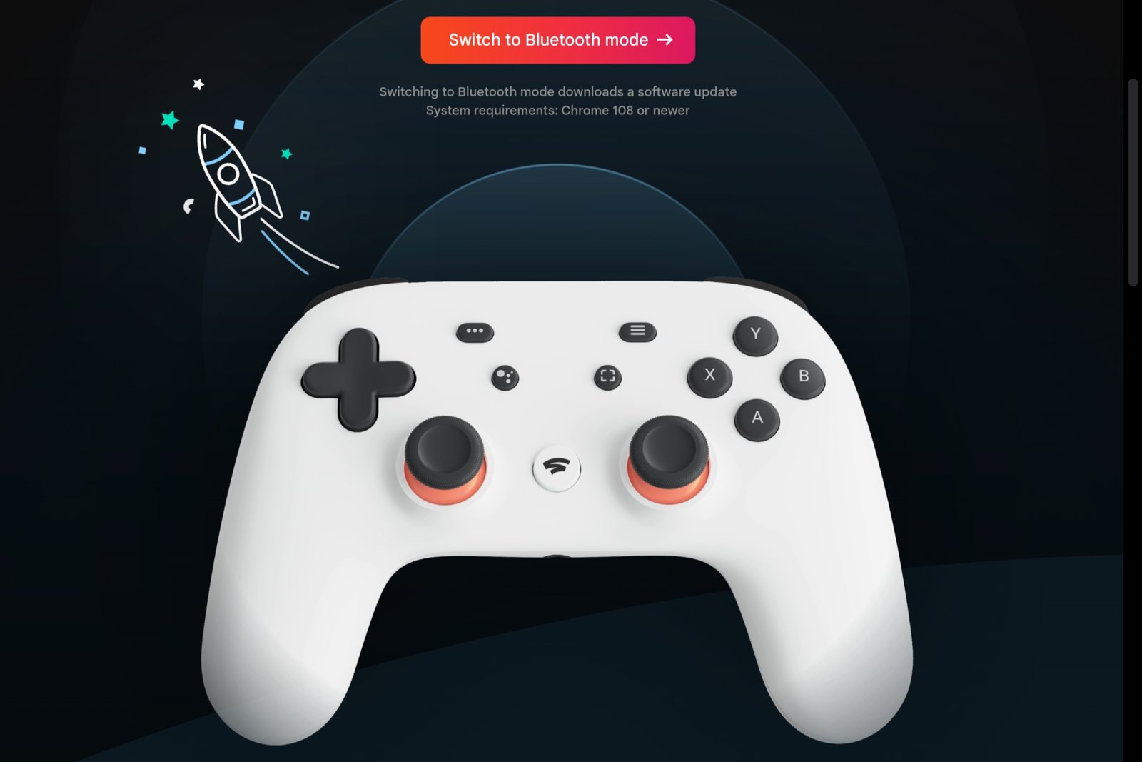 Stadia Controller update